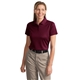 aerial view a maroon cornerstone(r) womens select snag - proof polo, image 1 of 5