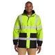 aerial view a safety yellow cornerstone(r) - ansi 107 class 3 waterproof parka - colors, image 1 of 5