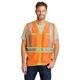 aerial view a safety orange/safety yellow cornerstone(r) - ansi 107 class 2 dual - color safety vest, image 1 of 6