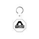aerial view a white stop sign flexible key tag, image 1 of 2