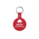 aerial view a red circle flexible key tag, image 1 of 2