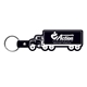 aerial view a black truck flexible key tag, image 1 of 2