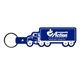aerial view a blue truck flexible key tag, image 1 of 2