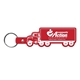 aerial view a red truck flexible key tag, image 1 of 2