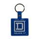 aerial view a blue square flexible key tag, image 1 of 2