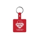 aerial view a red square flexible key tag, image 1 of 2