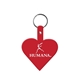 aerial view a red heart flexible key tag, image 1 of 2