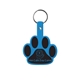 aerial view a blue paw flexible key tag, image 1 of 2