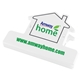 aerial view a white house - shaped keep - it bag clip, image 1 of 2
