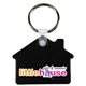 aerial view a black house key fob, full color digital, image 1 of 2