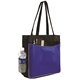 aerial view a black/blue nw business tote bag, image 1 of 2