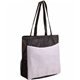 aerial view a black/white nw business tote bag, image 1 of 2