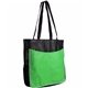 aerial view a black/green nw business tote bag, image 1 of 2