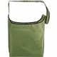 aerial view a olive green rpet fold - away sling bag, image 1 of 3