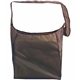 aerial view a cocoa brown rpet fold - away sling bag, image 1 of 2