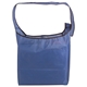 a steel blue rpet fold - away sling bag, full color digital