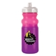 aerial view a pink to purple mood(tm) 20 oz cycle bottle, push and pull cap, full color digital direct, image 1 of 2
