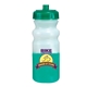 aerial view a frosted to green mood(tm) 20 oz cycle bottle, push and pull cap, full color digital direct, image 1 of 2
