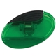 aerial view a translucent green ellipticlip magnetic clip with polybag, image 1 of 2