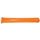 a orange noise maker cheering stick