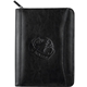 aerial view a black renaissance jr. zippered padfolio with fsc(r) mix paper, image 1 of 4