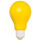 aerial view a yellow light bulb stress reliever, image 1 of 3