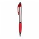 aerial view a red ventura pen with chrome accents, image 1 of 2