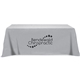 a grey flat 3- sided table throw cover 8