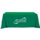 a kelly green flat 3- sided table throw cover 8