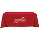 a red flat 3- sided table throw cover 8