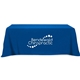 a royal blue flat 3- sided table throw cover 8