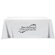 a white flat 3- sided table throw cover 8