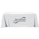 a white flat 3- sided table throw cover 8
