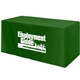 a kelly green fitted 4- sided table cover - fits 4 foot standard table
