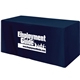 a navy blue fitted 4- sided table cover - fits 4 foot standard table