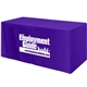 a purple fitted 4- sided table cover - fits 4 foot standard table