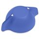 aerial view a translucent blue medicine bottle opener, image 1 of 2