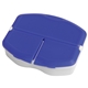aerial view a blue tri - minder pill box, image 1 of 2