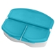 aerial view a translucent aqua tri - minder pill box, image 1 of 2