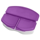 aerial view a translucent purple tri - minder pill box, image 1 of 2