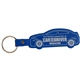aerial view a blue car flexible key tag, image 1 of 2