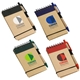 a group of think green recycled notepad pen