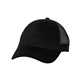 aerial view a black/ black valucap - sandwich trucker cap, image 1 of 3