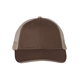 aerial view a brown/ khaki valucap - sandwich trucker cap, image 1 of 3