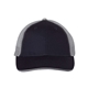 aerial view a navy/ grey valucap - sandwich trucker cap, image 1 of 3