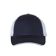 aerial view a navy/ white valucap - sandwich trucker cap, image 1 of 3