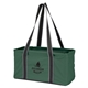 a green junior utility tote with large main compartment