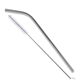 a silver bent stainless steel straws individually sold in silver