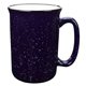 aerial view a cobalt blue 14 oz tall campfire mug, image 1 of 2