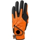 aerial view a orange zero friction mens golf glove, image 1 of 2